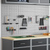 Panouri De Perete  3 Buc Cu 15 Accesorii Gri 50X80 Cm Din Oțel