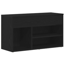Bancă De Hol  Negru Stejar 60X30X45 Cm Lemn Compozit