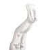 Sculptură Argintie 22X8X25 Cm Aluminiu Omul Căzător