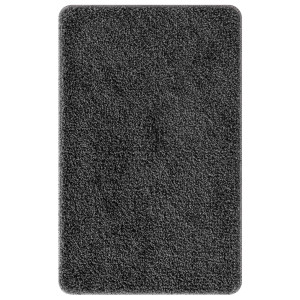 Covoraș De Baie  Dreptunghiular Gri Închis 60X90 Cm Poliester Antiderapant