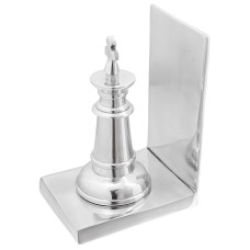 Suporturi Pentru Cărți 2 Buc Argintiu 11X12X19,5 Cm Aluminiu Șah