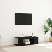 Cabina Tv  Cu Lumini Led, Stejar Negru, 90X39X30 Cm, Lemn Prelucrat
