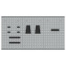 Panouri De Perete  3 Buc Cu 15 Accesorii Gri 50X80 Cm Din Oțel