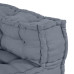 Canapea Modulară Cu 4 Locuri Pouffe Converibilă Din Țesătură Gri