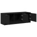 Cabaret Tv Negru Stejar 102X35X36,5 Cm Lemn Structurat