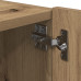 Cabinet De Perete Pentru Tv Cu Lumini Led Stejar Artisan 80X35X31 Cm