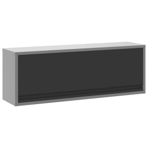 Dulap De Unelte Montat Pe Perete Cu Ușă Cu Ridicare Pe Gaz Negru 100X25X35 Cm