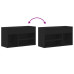Bancă De Hol  Negru Stejar 60X30X45 Cm Lemn Compozit