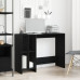 Birou  Negru Stejar 102,5X35X75 Cm Din Lemn Ingineresc