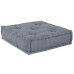 Canapea Modulară Cu 4 Locuri Pouffe Converibilă Din Țesătură Gri