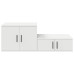 Cabinet De Depozitare  Alb 103X41X40 Cm Din Lemn Masiv