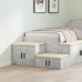 Cabița De Depozitare  Gri Beton 103X41X40 Cm Din Lemn Stratificat