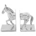 Suporturi Pentru Cărți  2 Buc Argintiu 11X14X25 Cm Aluminiu Cal