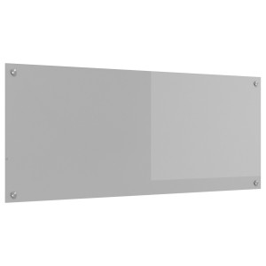 Backsplash De Bucătărie Gri Deschis 120X50X0,6 Cm Din Sticlă Temperată