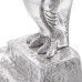 Suporturi Decorative Pentru Cărți  2 Buc Argintiu 12X9X19 Cm Aluminiu Bufniță