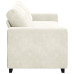 Canapea 3 Locuri  Crem 180 Cm Catifea