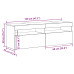 Bibliotecă Tv Cu Led Negru Stejar 120X35X40 Cm Lemn Prelucrat