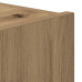 Cabinet De Perete Pentru Tv Cu Lumini Led Stejar Artisan 80X35X31 Cm