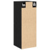 Cabinet De Baie  Negru Stejar 30X30X80 Cm Lemn Laminat
