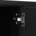 Bufet Tv Stejar Negru 100X35X40 Cm Lemn Prelucrat