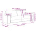 Canapea 3 Locuri  Crem 178 Cm Material