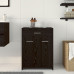 Cabinet De Baie  Negru Stejar 60X33X80 Cm Din Lemn Compus