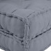 Canapea Modulară Cu 3 Locuri Pouffe Convertibilă Din Pânză Gri