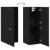 Cabinet De Baie  Negru Stejar 30X30X80 Cm Lemn Laminat
