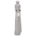 Sculptură Argintie 10X16X49 Cm Din Aluminiu