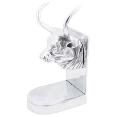 Suporturi Decorative Pentru Cărți 2 Buc Silver 17X15X27 Cm Aluminiu Bull