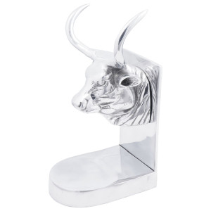 Suporturi Decorative Pentru Cărți 2 Buc Silver 17X15X27 Cm Aluminiu Bull