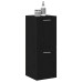 Cabinet De Baie  Negru Stejar 30X30X80 Cm Lemn Laminat