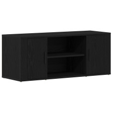 Bufet Tv Stejar Negru 100X35X40 Cm Lemn Prelucrat