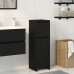 Cabinet De Baie  Negru Stejar 30X30X95 Cm Lemn Prelucrat