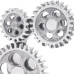 Suporturi Pentru Cărți 2 Piese Argintiu 10X10X22 Cm Aluminiu Cog