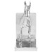 Suporturi Pentru Cărți  2 Buc Argintiu 11X14X25 Cm Aluminiu Cal
