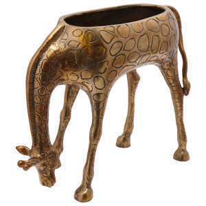 Răcitor De Gheață  În Formă De Girafă, Din Alamă, 49X22X39 Cm, Din Aluminiu