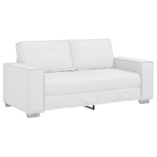 Canapă Loveseat  Alb 140 Cm Din Piele Sintetică