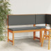 Bancă De Grădină  Cu Perne 100X50X91 Cm Lemn Solid De Acacia