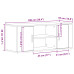 Bufet Tv Stejar Negru 100X35X40 Cm Lemn Prelucrat