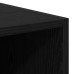 Dulap  Negru Stejar 30X50X200 Cm Lemn Prelucrat