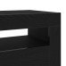 Bibliotecă Tv Cu Led Negru Stejar 120X35X40 Cm Lemn Prelucrat