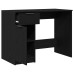 Birou  Negru Din Stejar - 100X50X75 Cm - Fabricat Din Lemn Prelucrat