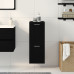 Cabinet De Baie  Negru Stejar 30X30X80 Cm Lemn Laminat