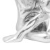 Sculptură Argintie 63X20X22 Cm Aluminiu Omul Care Mulțumește