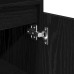 Cabinet De Baie Negru Stejar 30X30X100 Cm Lemn Prelucrat
