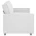 Canapă Loveseat  Alb 140 Cm Din Piele Sintetică