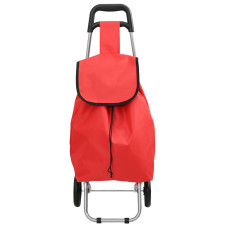 Carucior De Cumpărături  Cu Roți Roșu 35 L