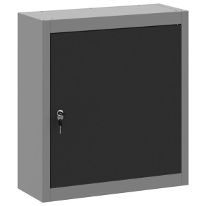 Dulap De Unelte Montat Pe Perete Negru 50X20X55 Cm Oțel