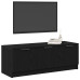 Cabaret Tv Negru Stejar 102X35X36,5 Cm Lemn Structurat